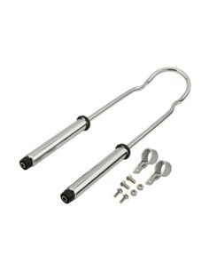 Sissy Bar W/Shock 24 Chrome.